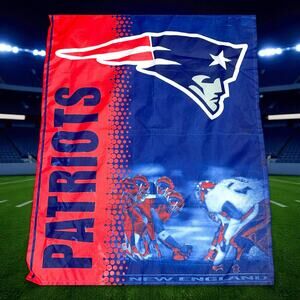 New England Patriots NFL Banner WinCraft Flag Football Decor Outdoor Sign 36"H
